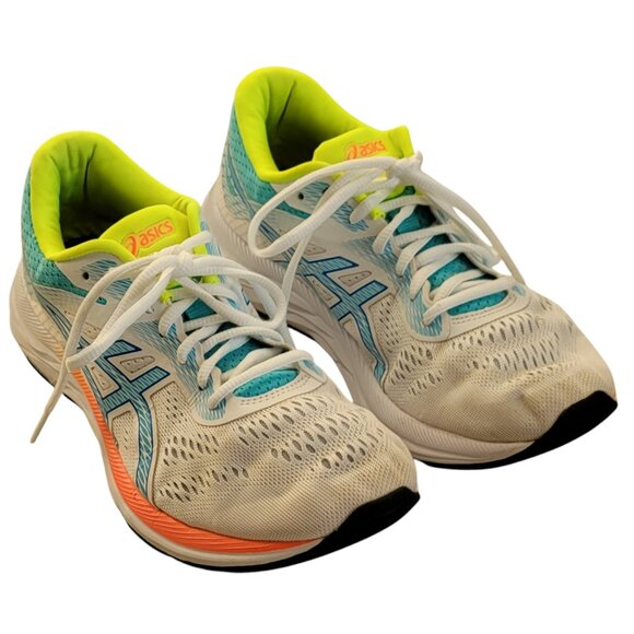 ASICS Gel-Excite 6 Women Size 9 White Blue Athletic Running Shoes Mesh Lace Up - Picture 8 of 12